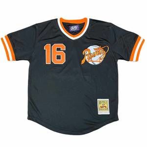 NEW RUNTZ men's away san francisco short sleeve jersey in black/orange